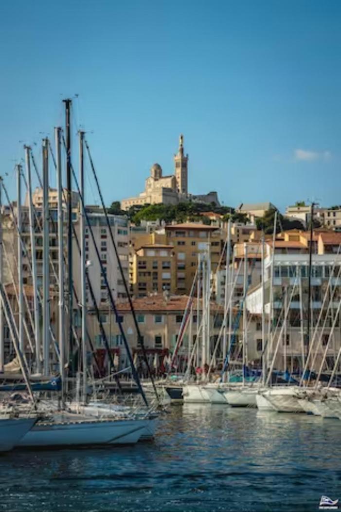 Vue Mer Plage Catalans Vieux Port Clim - 2 Chambres Marseille Eksteriør billede